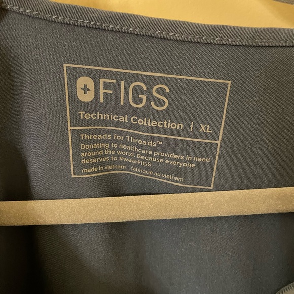 FIGS Dark Harbor Casma Scrub Top - Picture 3 of 3